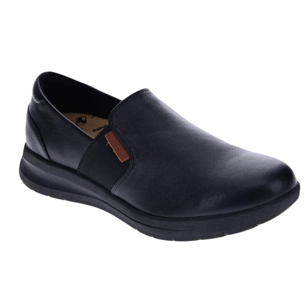 Revere Womens Panama Sneakers US 11 M EU 42 Black Leather Slip On NIB